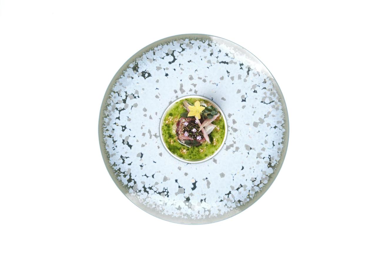 Balfego-Thunfisch – Daikon, Mioga, Shishitopfeffer, Kristal Caviar