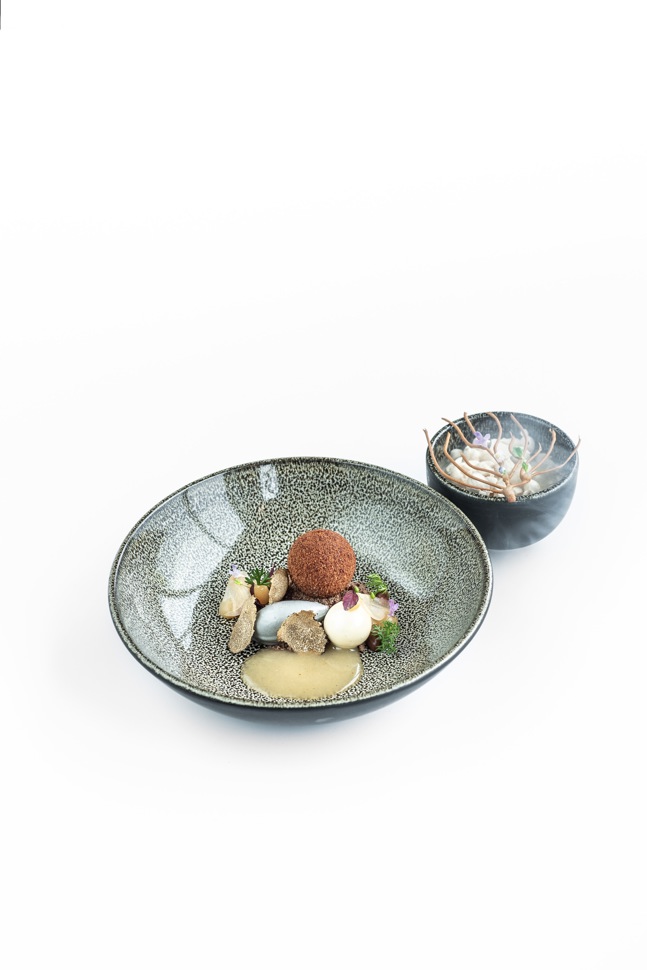 Marroni, schwarzer Trüffel, Birne Marroni, schwarzer Trüffel, Birne