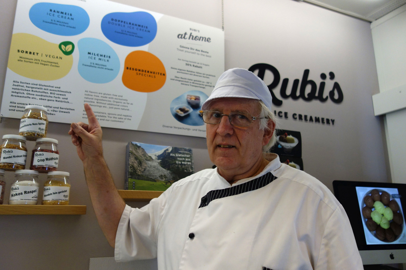 Will auf das Erbe helvetischer Glacé-Pioniere aufmerksam machen und daran anknüpfen: Hans Peter Rubi, Glacé-Meister aus Olten. 