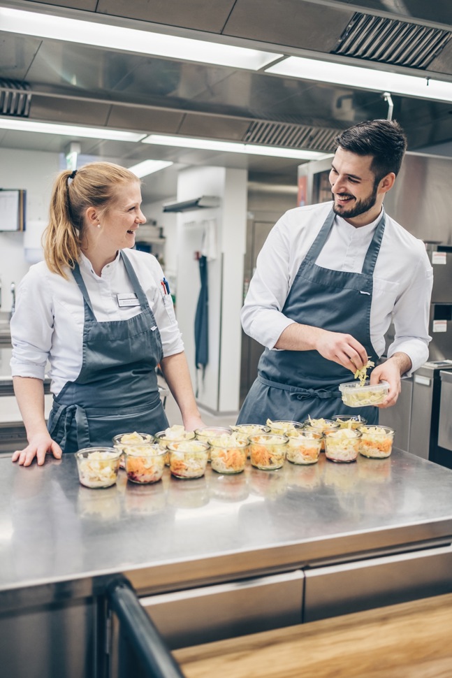 Bettina Jenzer, Siegerin des Swiss Culinary Cup, und Yanick Mumenthaler