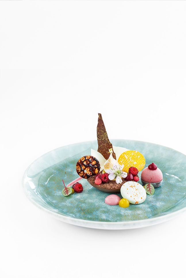 Cheesecake, Kalamansi, Himbeer, Schokolade, Birne Cheesecake, Kalamansi, Himbeer, Schokolade, Birne