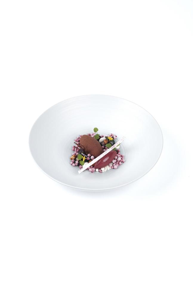 Brombeere – Maracaibo-Schokolade, Shiso, Piemonteser Haselnuss