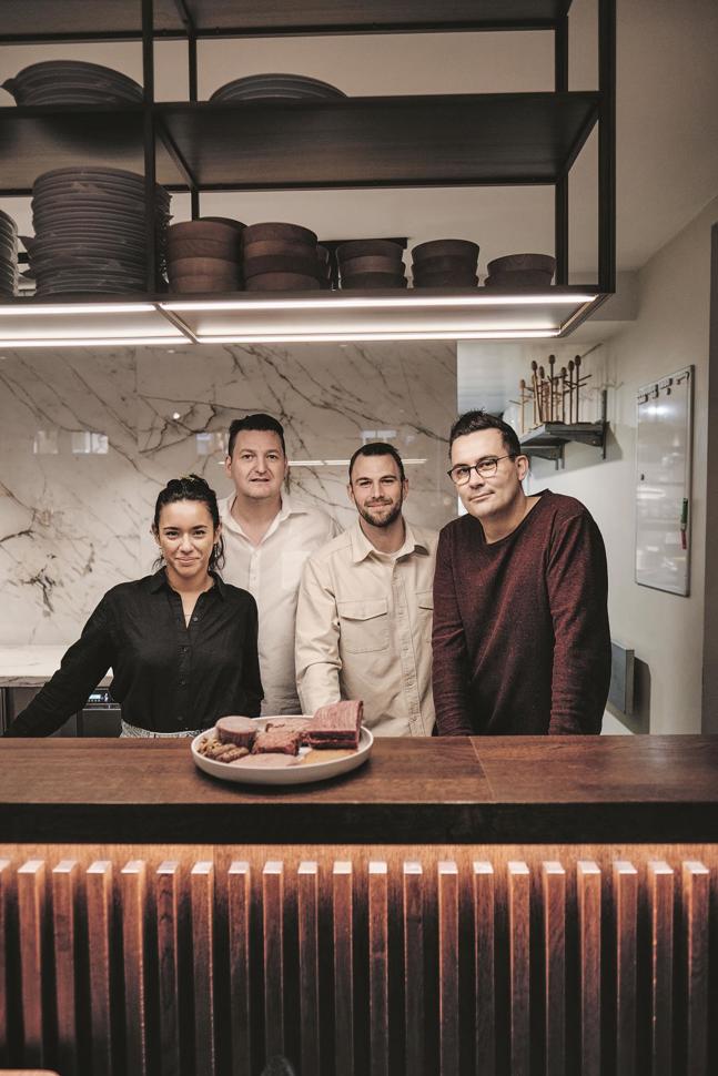 Das Zürcher Tasting-Panel: Corin Schmid, Stefan Wieser, Benjamin Plsek und Sebastian Rösch