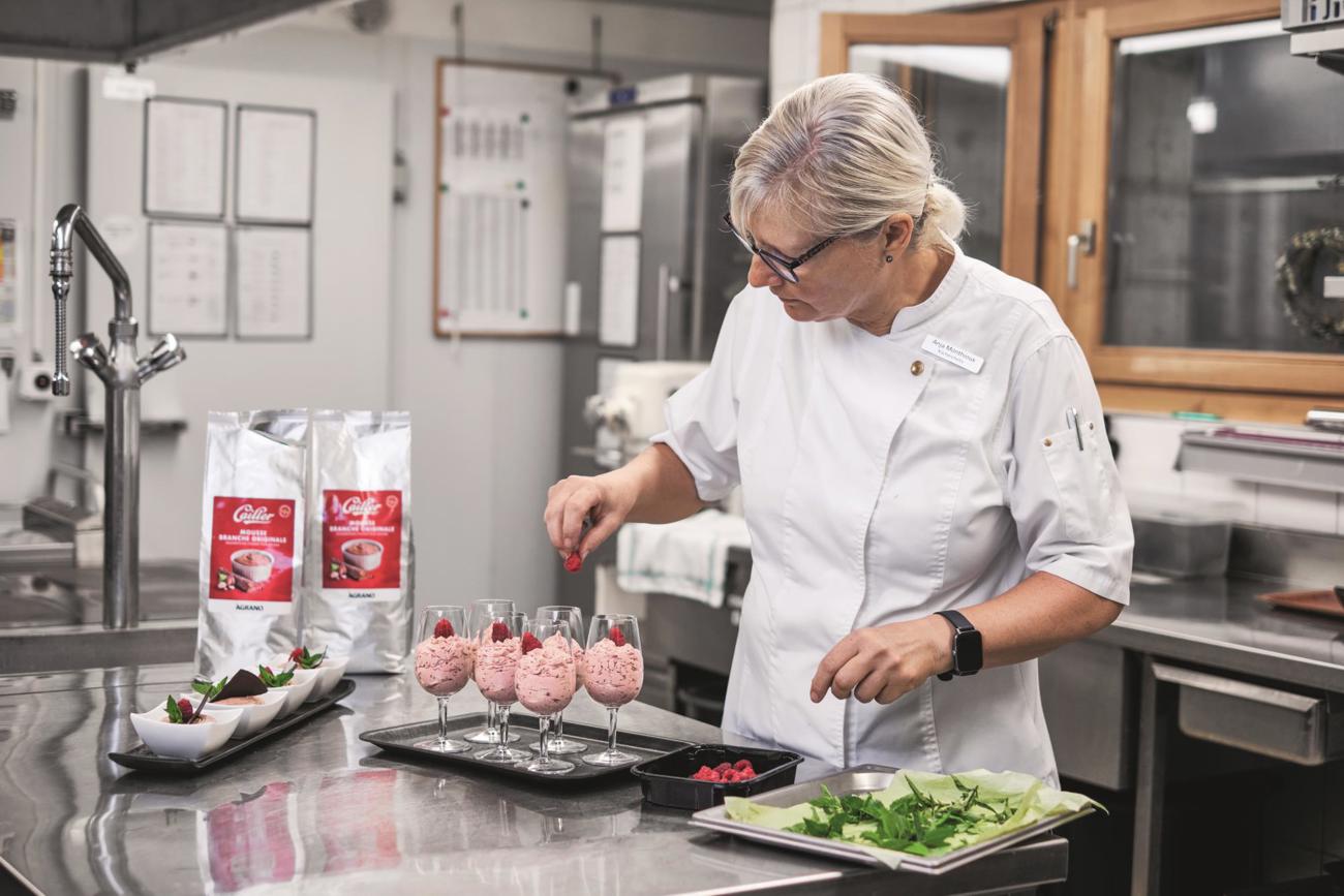 Egal obs die Chefin Anja Monthioux oder der Lernende macht, die Mousse der Agrano AG ist absolut gelingsicher.