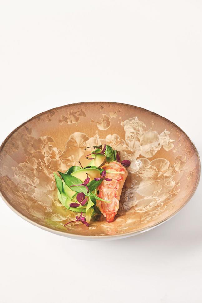 Südafrikanische Scampi mit Avocado und Bärlauch   Südafrikanische Scampi mit Avocado und Bärlauch