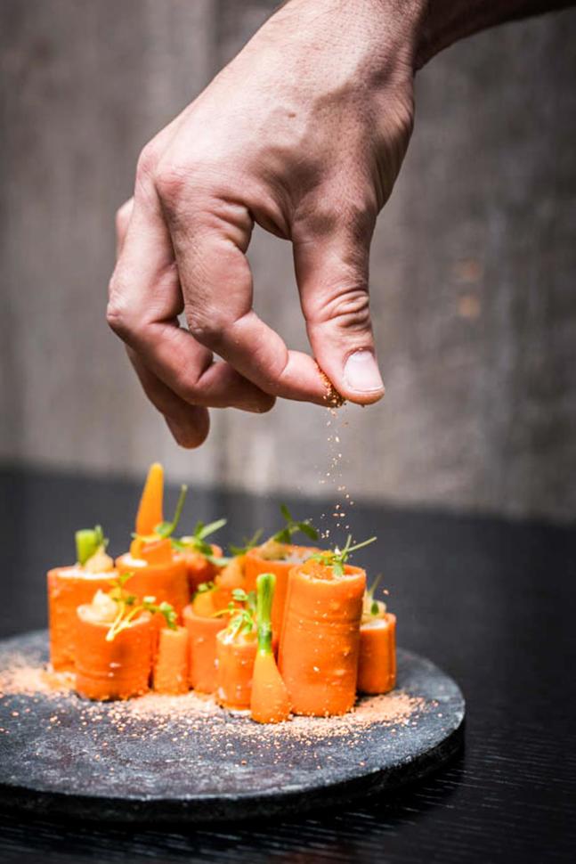 Ein Gang der Fiskebar in Genf für die Veggie Week