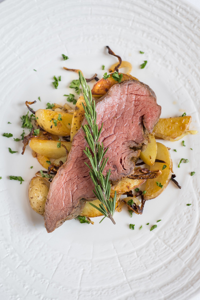 Roastbeef mit Bratkartoffeln